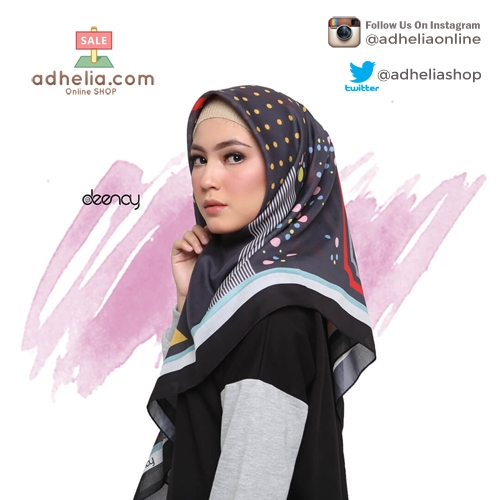  Hijab Printing / Jilbab Segi Empat Deenay - FRANCA